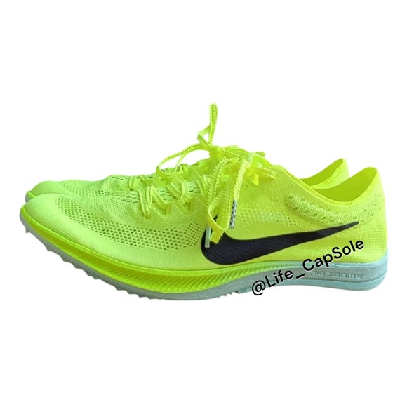 Size 12.5 Nike ZoomX DragonFly Track & Field Distance Spikes Volt DR9922-700 New - Picture 2 of 13